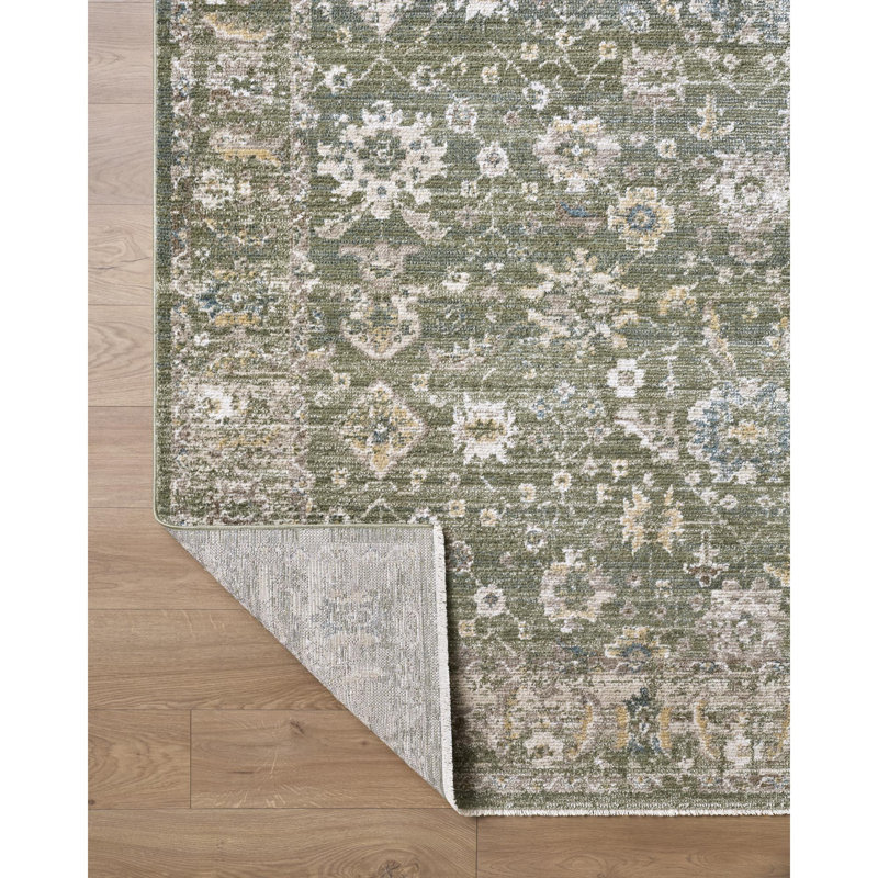 Fifth Avenue Oriental Area Rug, Green/Tan/Brown/Gray/Ivory, Runner 2'6" x 7'3"