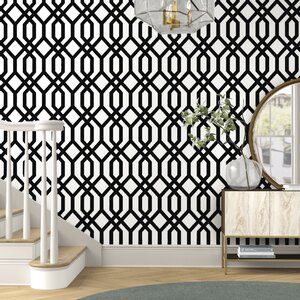 Catone Gazebo Lattice Peel and Stick Wallpaper Roll