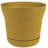 Saturn Traditional Plastic Indoor/Outdoor Round Planter with Saucer-288739314-288739307