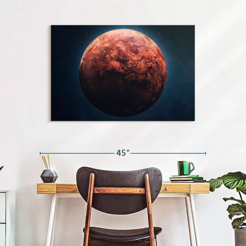 Oberle Red Mars Planet, 26" H x 39" W