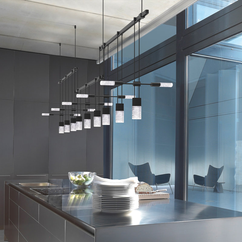 Suspenders® 19 - Light LED Chandelier, Stain Black