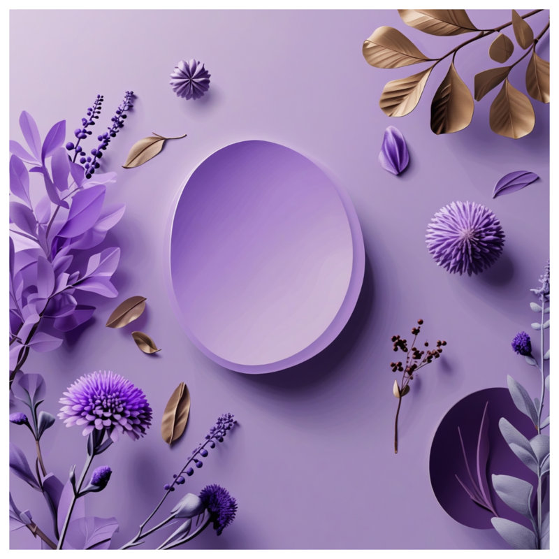 Édredon floral mauve moderne, Très grand lit