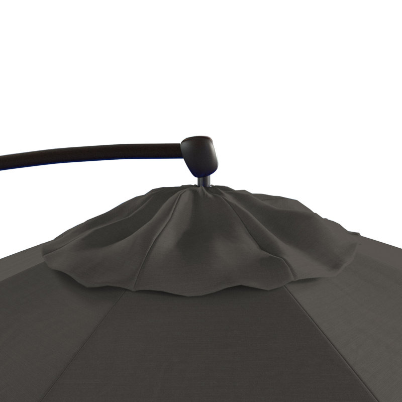 Parasol en porte-à-faux 9 pi 4 po, Zinc - Pacifica Premium