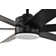 Matte Black Integrated Led 6 Speed Color Changing Indoor Ceiling Fan With Light And Remote