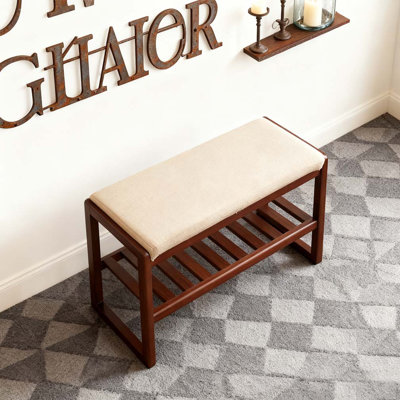 Banc à chaussures en bois massif