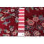 Tapis rouge foncé en laine noué à la main de conception unique 9 pi 10 po x 14 pi New Age
