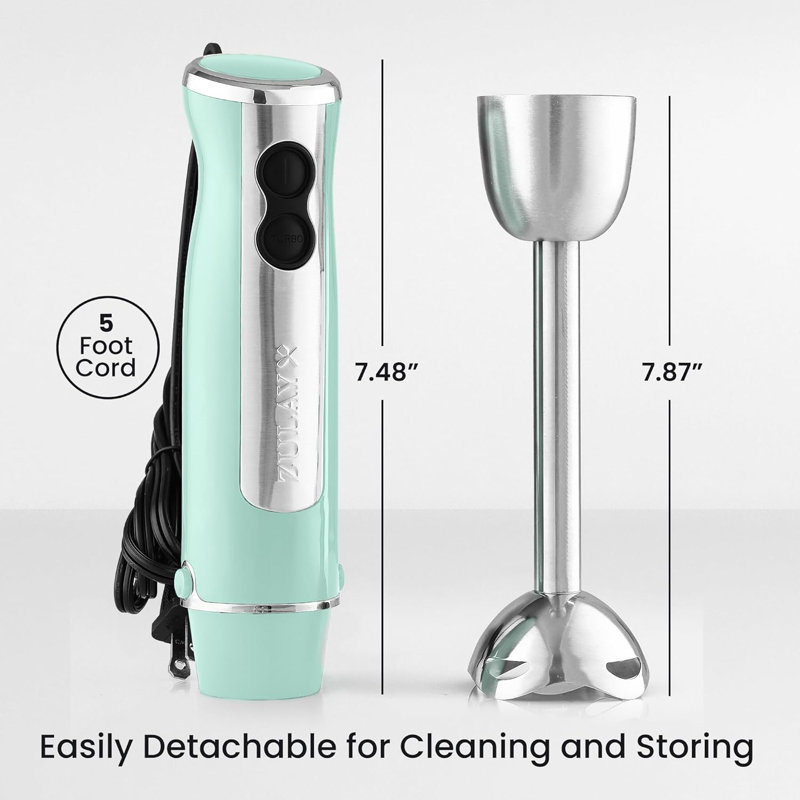 Zulay Kitchen Immersion Stick Mixer Hand Blender , Blue