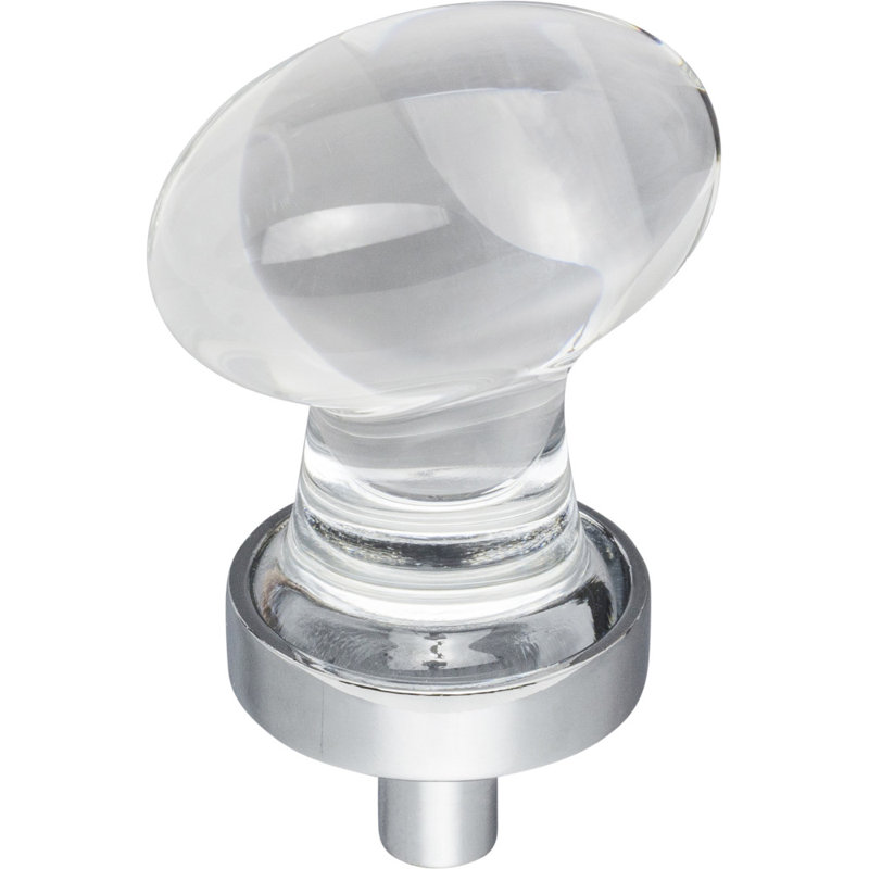 Harlow Oval Knob, Polished Chrome, 1 3/8"