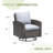 Outdoor Hand-Woven Wicker Patio Swivel Chair-1319319480-1319319476