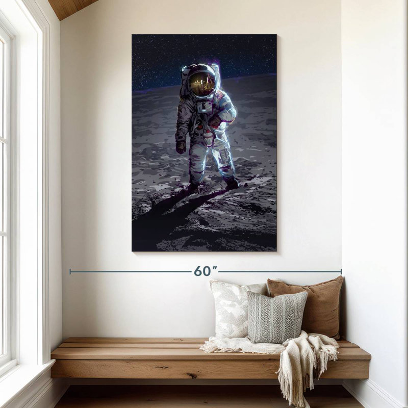 Oberle Apollo 11 Moonlanding, 48" H x 32" W