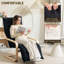 Curved Wooden Accent Chair, With Adjustable Footrest-244018912