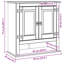 Solid Wood Wall Bathroom Cabinet