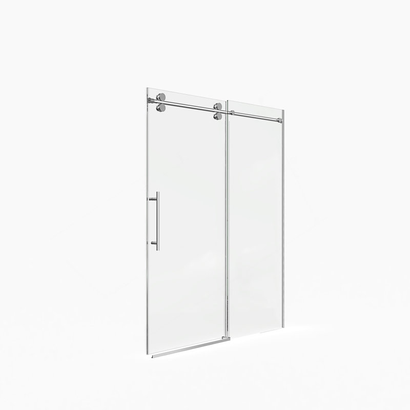 Frameless Shower Door, Chrome