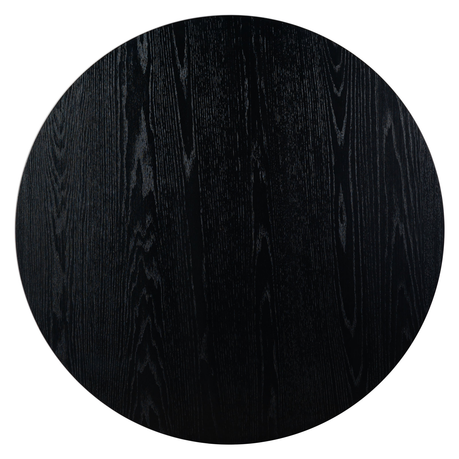 47" Round Dining Table, Black