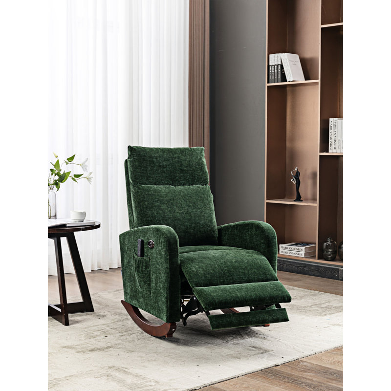Chaise berçante Sabera, Vert