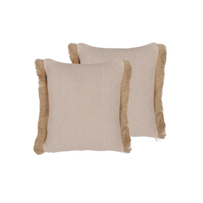 Anacari Geometric Square Cushion