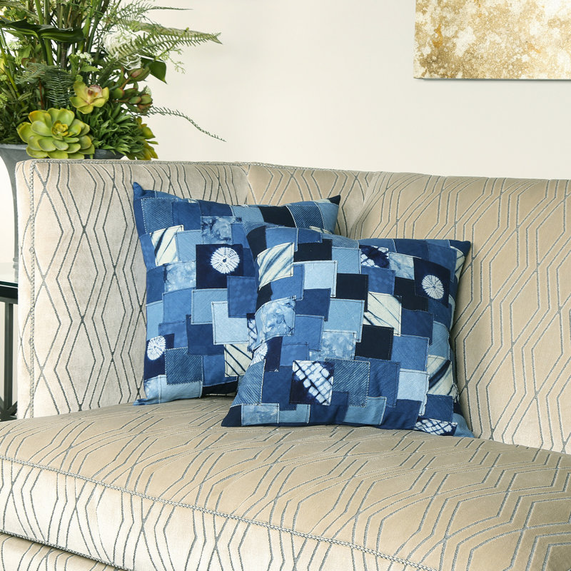 Housse de coussin Patchwork Throw Pillow