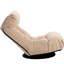 Balcon inclinable - Chaise simple avec 3 sections de dossier réglables, éponge élastique à mémoire 3D à 14 têtes, convient aux dossiers et aux appuie-tête de loisirs paresseux de 18 ans, rotation à 360 degrés au bas, la plupart
