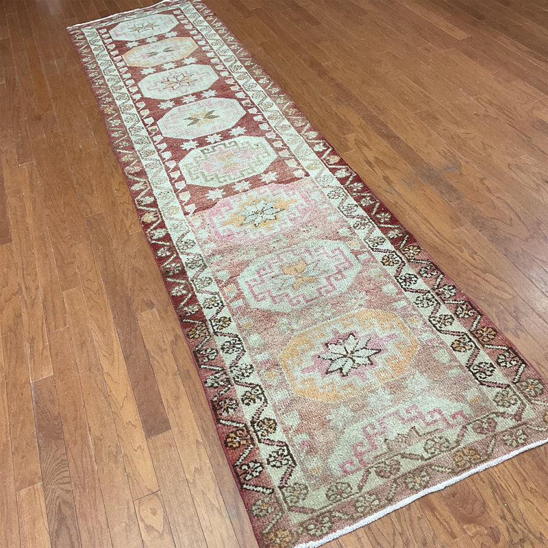 Bungalow Rose Handmade Turkish Oushak Wool Runner