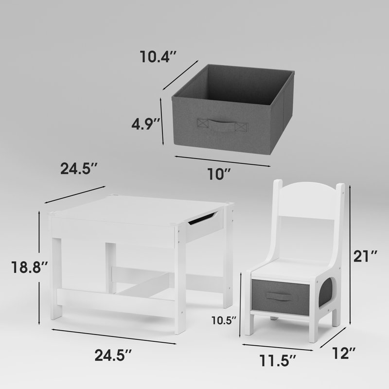 Ensemble repas pour 2 personnes Hrasky, Blanc, Blanc / gris