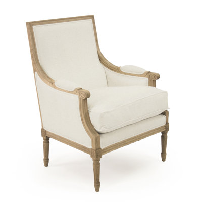 Fauteuil club en coton Bodil