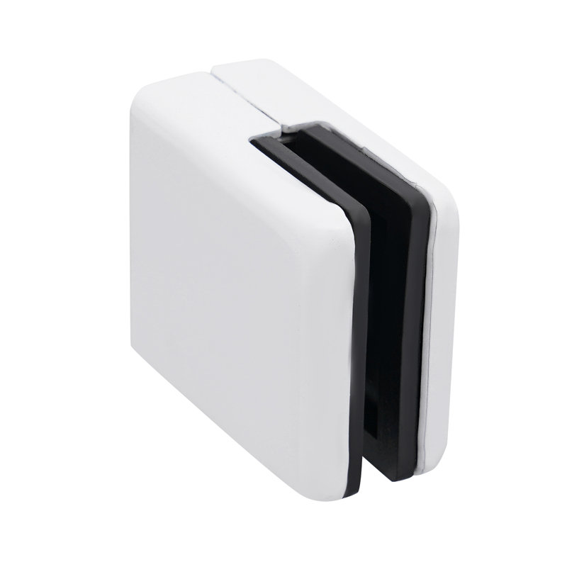 Pince à verre carrée 8 pièces en acier inoxydable (blanc / noir), Blanc
