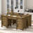61.8" Modern Farmhouse Executive Desk-2128274034