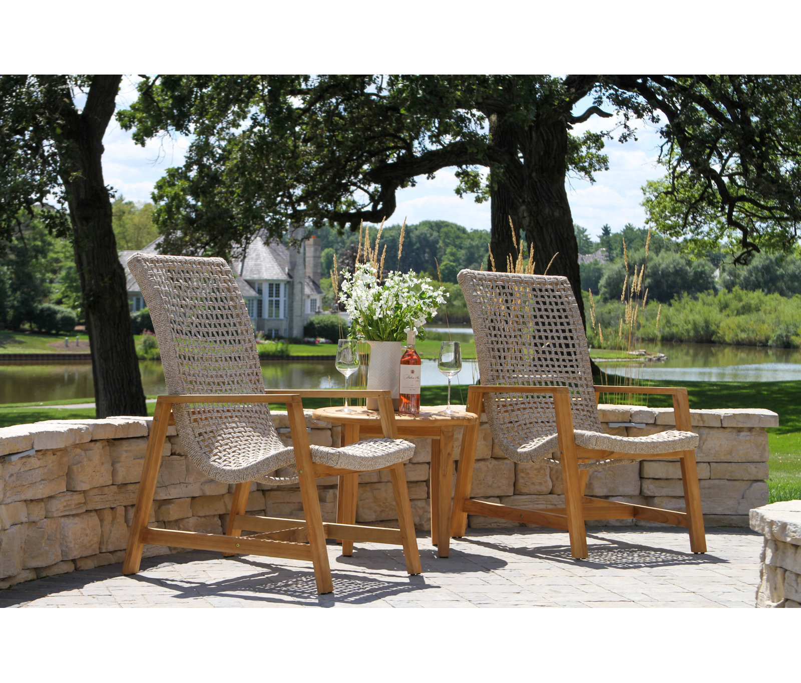 Demetri Teak Outdoor Lounge Chair
