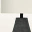 Lampe de table Landen avec abat-jour ivoire / crème en résine noire, H 23,26 po x l 13,74 po x P 13,75 po-531160979
