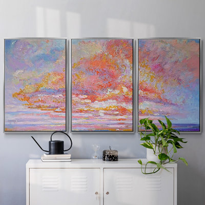 "Blessed Eve II", peinture sur toile 3 pièces