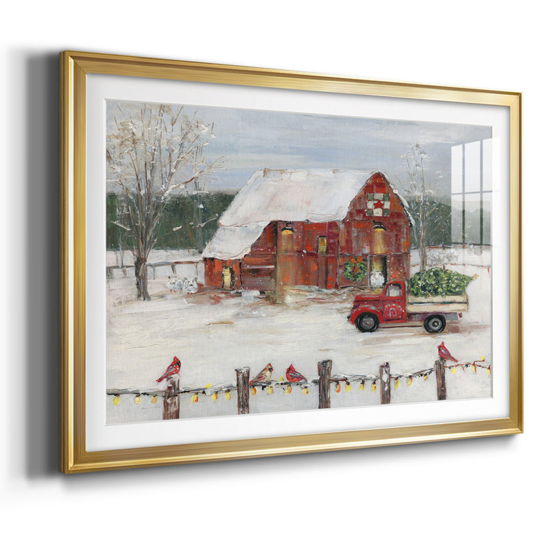 Christmas Farmyard, H 30 po x l 44 po x P 1,5 po, Or