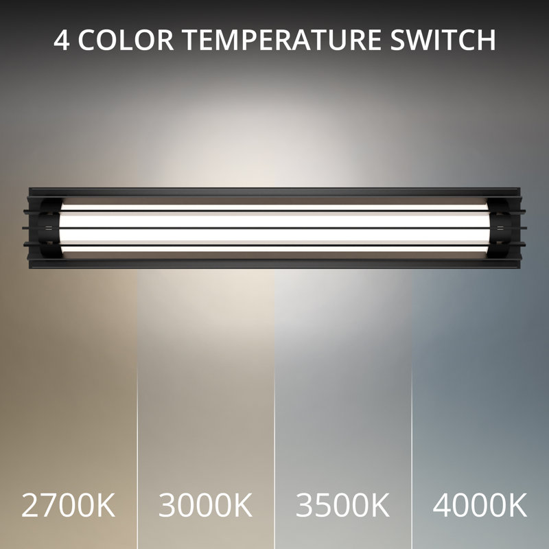 Moline Dimmable LED Outdoor Wall Light With Color Temperature Switch from 2700K/3000K/3500K/4000K, 3500 Kelvins