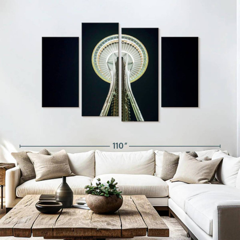 Lynelle Space Needle Tower, 54" H x 84" W