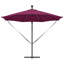 Umbrella with LED Strip Lights Polyester and Aluminium Outdoor Parasol-1633500825-1633500814