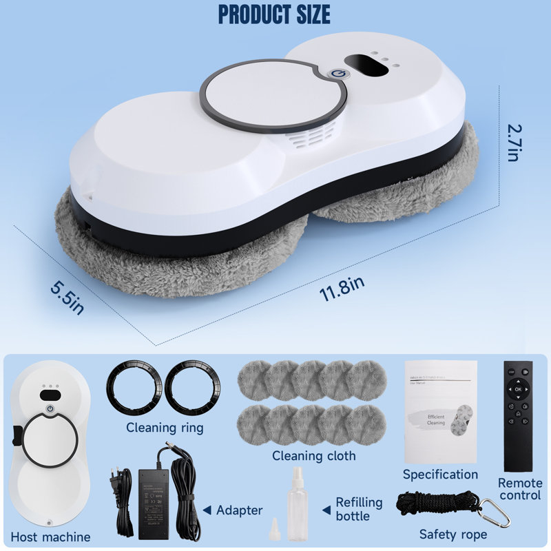 Auto Window Cleaner with Ultrasonic Water Spray