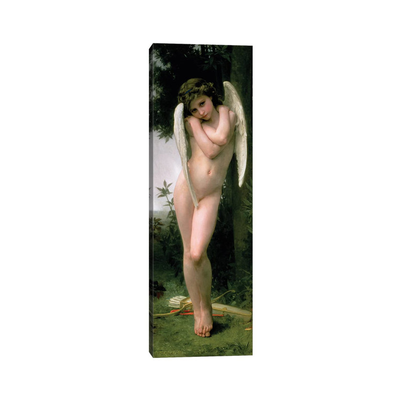 Cupidon, 1891 by William-Adolphe Bouguereau - Wrapped Canvas Panoramic Painting, 121.92 cm H x 40.64 cm W x 1.91 cm D