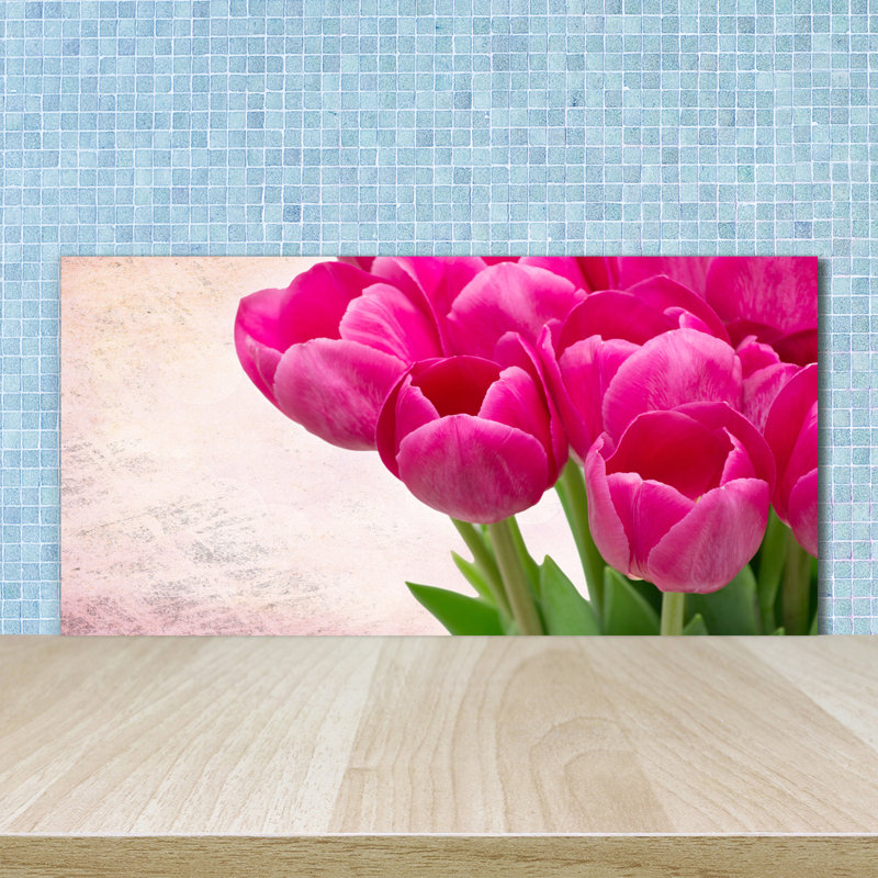 Lolani 50cm W x 100cm L Glass Peel and Stick Panel