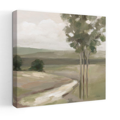 Contemporary Olive Trees Crop With Brown Clouds Art