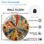 Horloge murale moderne en verre 12 po