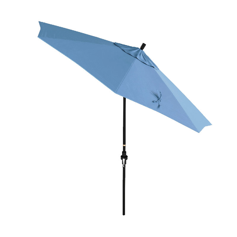 Parasol 108 po Aalieyah, Toile toile Sunbrella® cyan, Stone Black