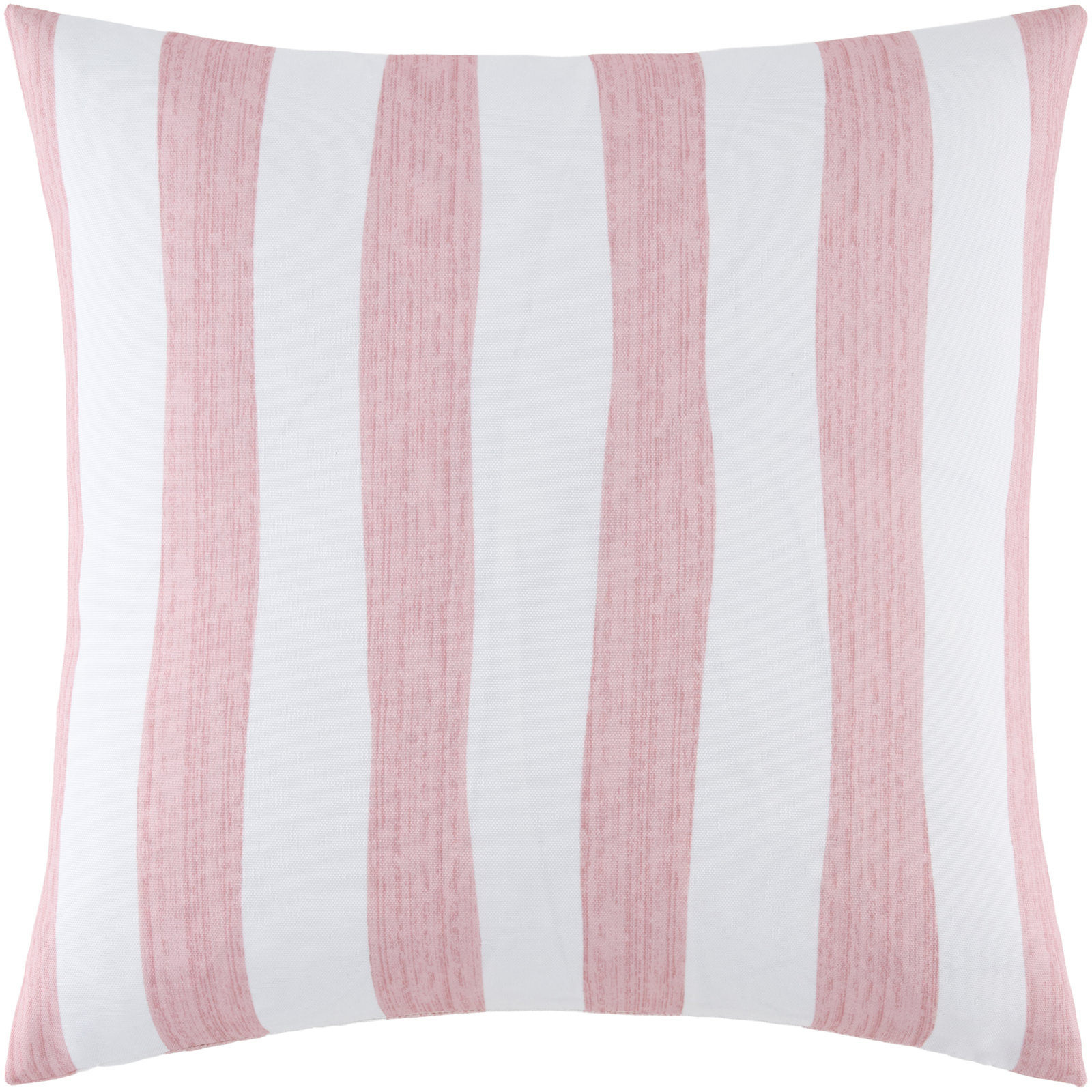 Tommie Striped Reversible Throw Pillow, Pink Striped, Square 20"