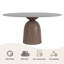 Table de salle à manger en bois fritté gris clair Ikerne-24893227
