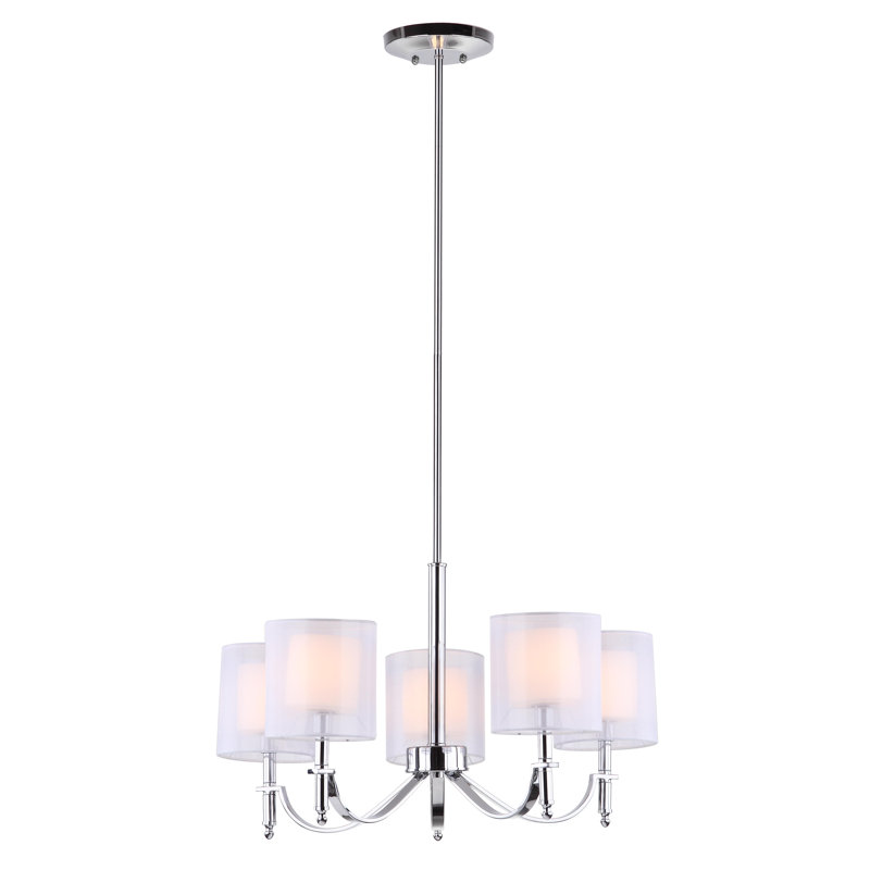 Lustre classique/traditionnel ombré 5 lumières Lucian