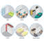 Rail blanc à 8 panneaux Whirl extensible de 130 po à 175 po, largeur de panneau 23,5 po-88920905