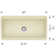 Profina 36" L x 19" W Fireclay Farmhouse Sink with Cutting Board