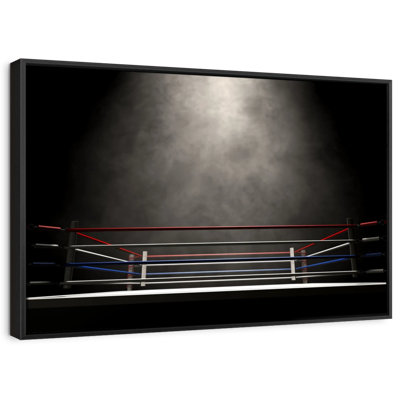 "Art de l'anneau de boxe foncé"