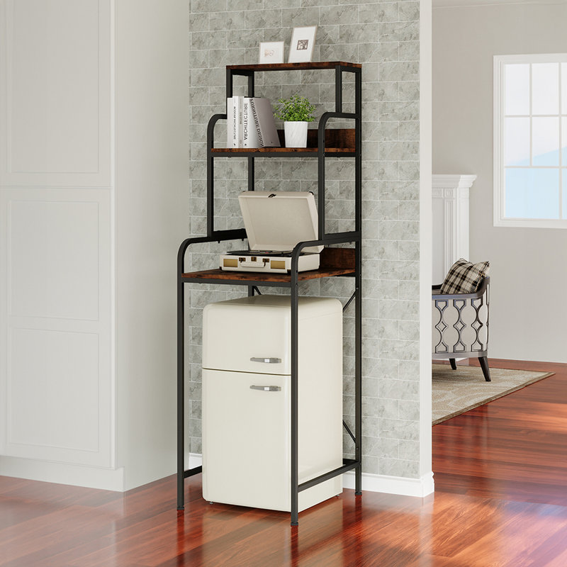 Multi-Functional Over Mini Fridge Stand with Storage