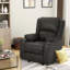 Fauteuil inclinable oscillant avec porte-gobelets en acier