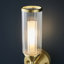 Cunningham Satin Brushed Gold Armed Sconce