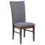 Chaise de salle à manger rembourrée grise Wawona (ensemble de 2)